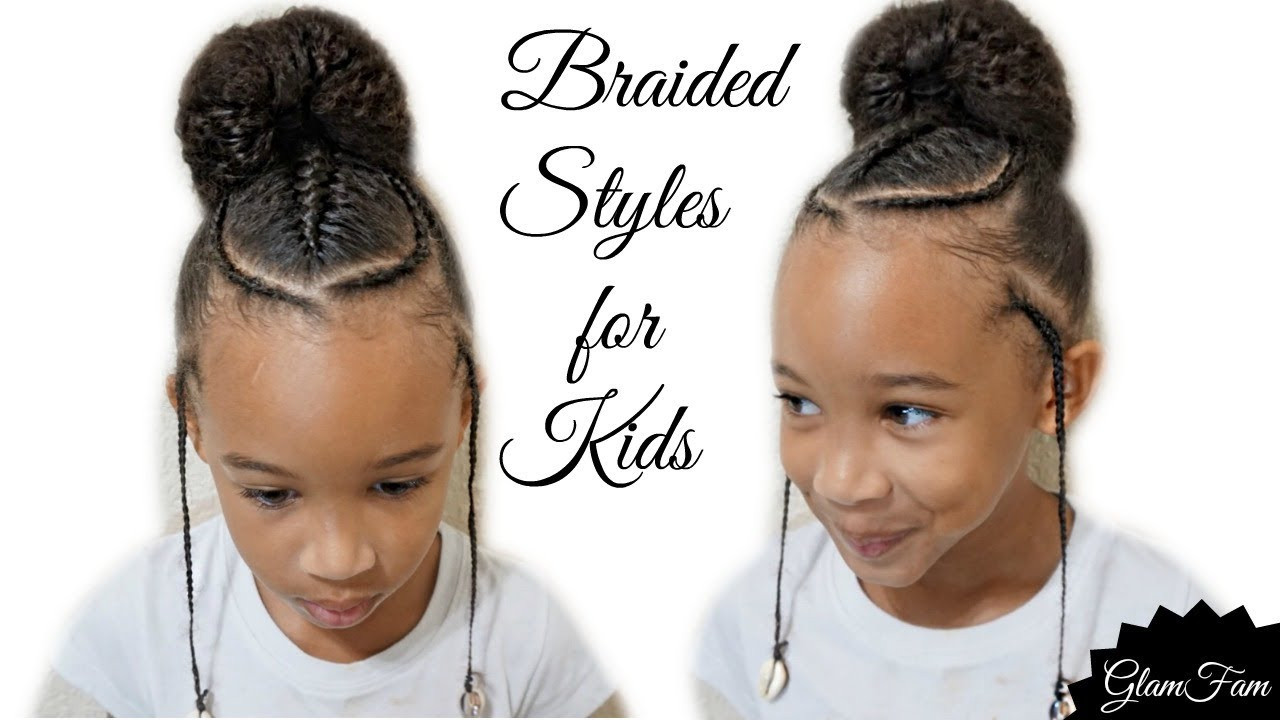 Bun Hairstyles For Kids
 Children s Braided Hairstyle With a Bun