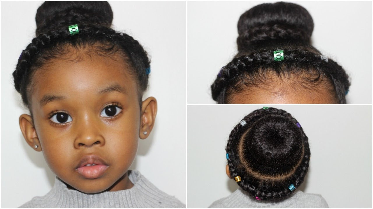 Bun Hairstyles For Kids
 Crown Braided Bun