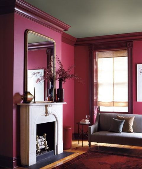Burgundy Living Room Walls
 26 Beautiful Burgundy Accents For Fall Home Décor DigsDigs