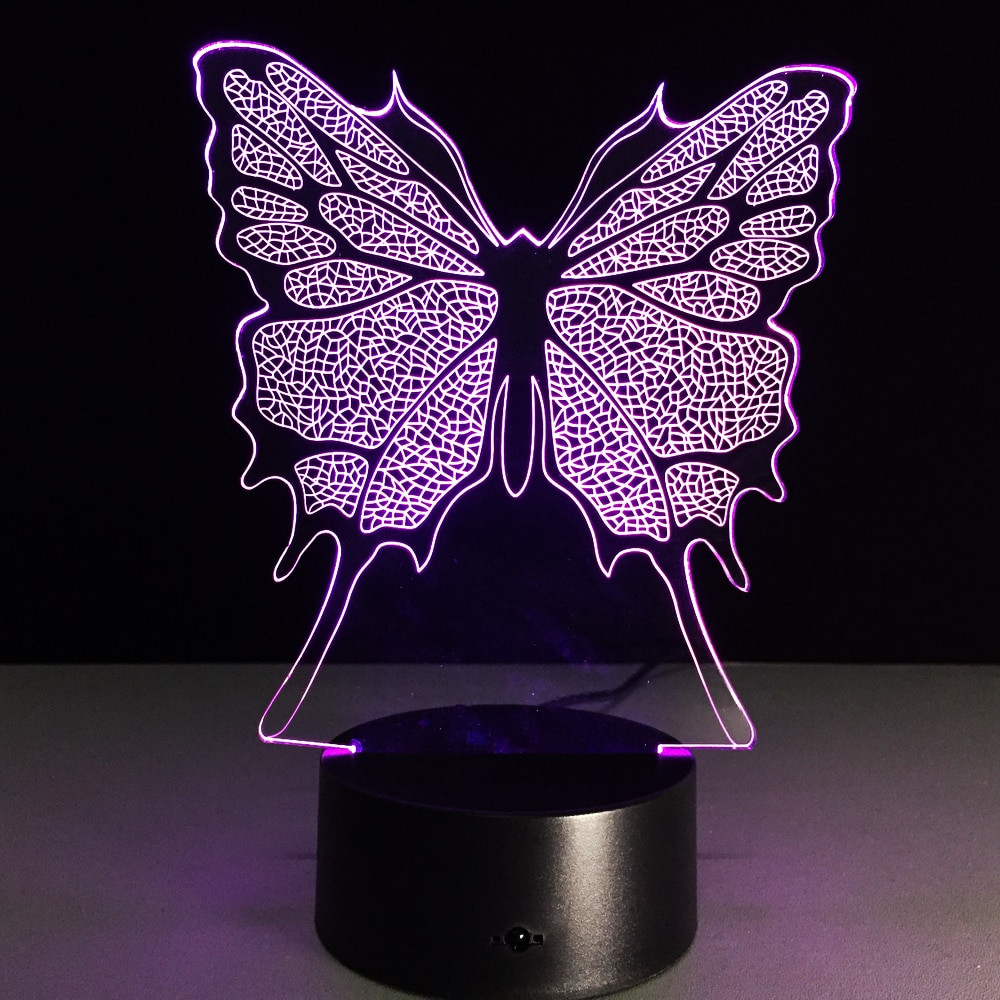 Butterfly Lights For Bedroom
 Beautiful Butterfly LED Night Light Lamp with 7 Color