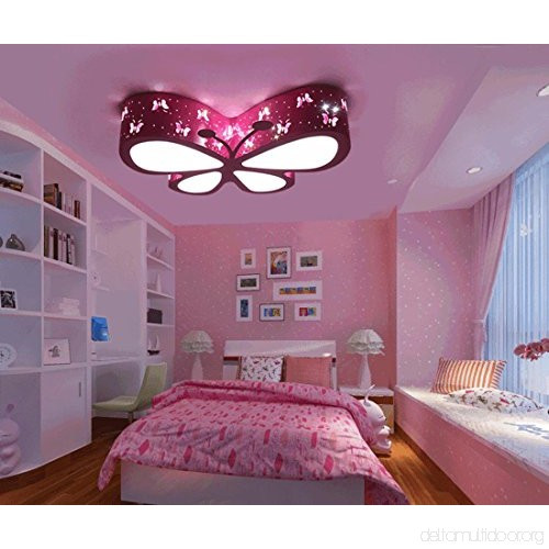 Butterfly Lights For Bedroom
 Chandeliers Ceiling Lights Pink Butterfly Cute LED Ceiling