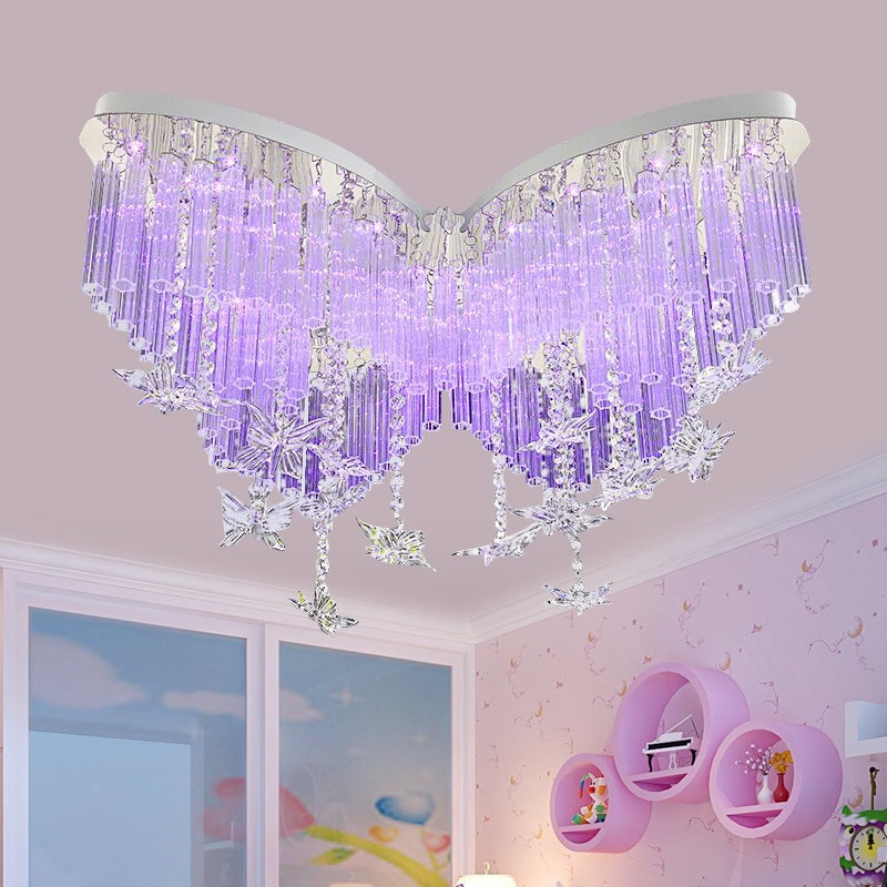 Butterfly Lights For Bedroom
 children s lamp Butterfly LED Crystal Ceiling Lights
