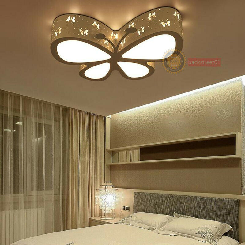 Butterfly Lights For Bedroom
 Modern Butterfly LED Ceiling Lamp Children Bedroom Pendant