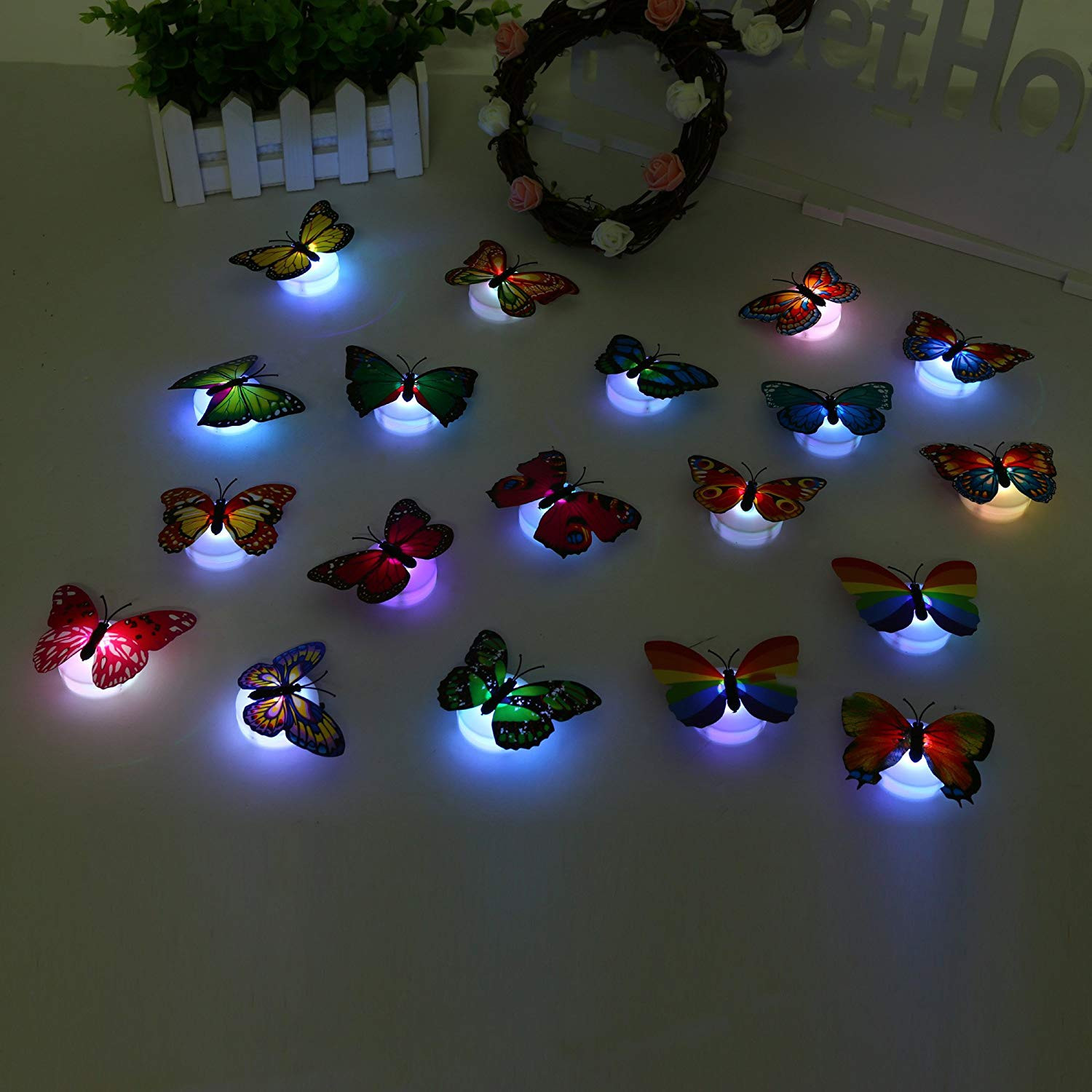Butterfly Lights For Bedroom
 Butterfly Lights 12PCS 3D Wall Stickers for Girl Bedroom