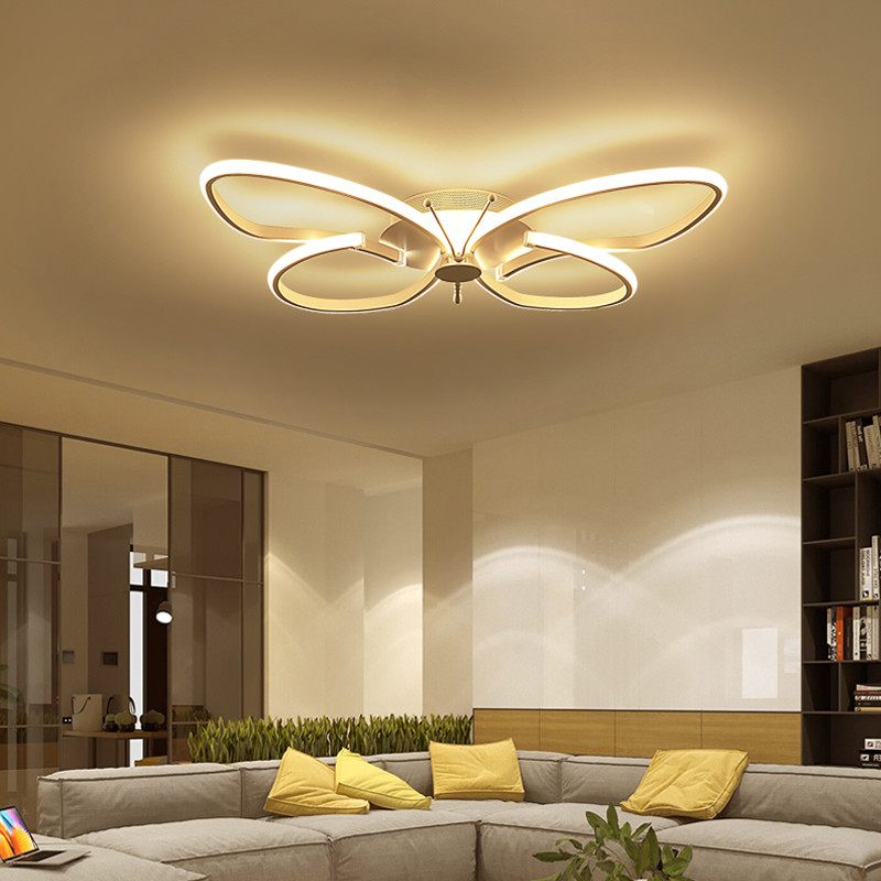 Butterfly Lights For Bedroom
 Led butterfly ceiling light modern bedroom warm and