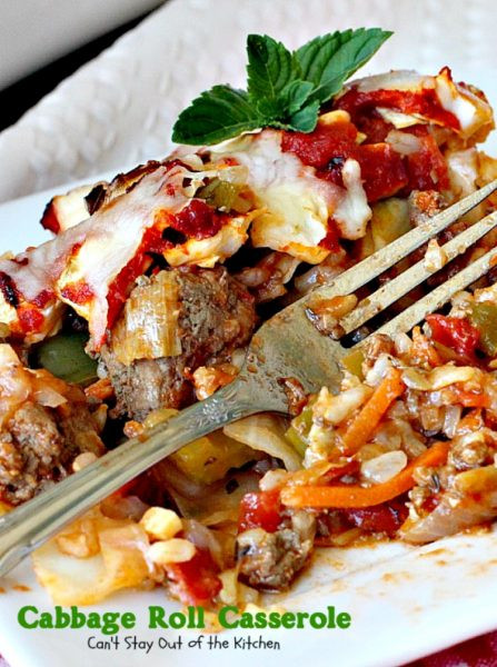 Cabbage Rolls Casserole
 Cabbage Roll Casserole Can t Stay Out of the Kitchen