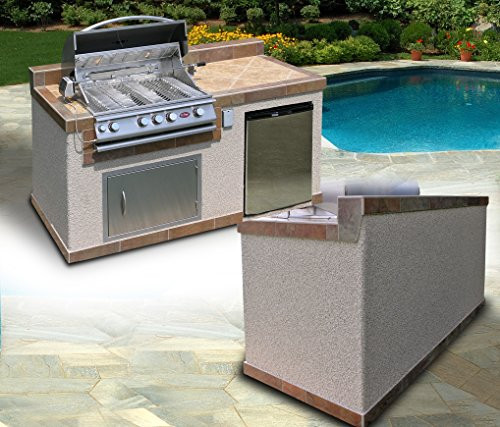 Cal Flame Outdoor Kitchen
 Cal Flame e6004 Outdoor Kitchen 4 Burner Barbecue Grill