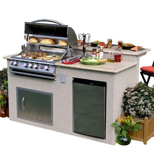 Cal Flame Outdoor Kitchen
 Cal Flame BBQ Island With 32 Inch Cal Flame Natural Gas