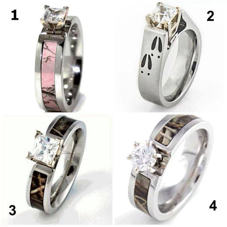 Camo Wedding Rings For Her
 Camo Rings For Him And Her Wedding Ideas