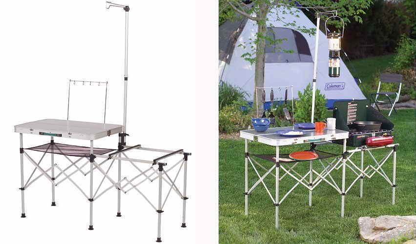 Camping Outdoor Kitchen
 Portable Coleman Table Folding Kitchen Stand Camping