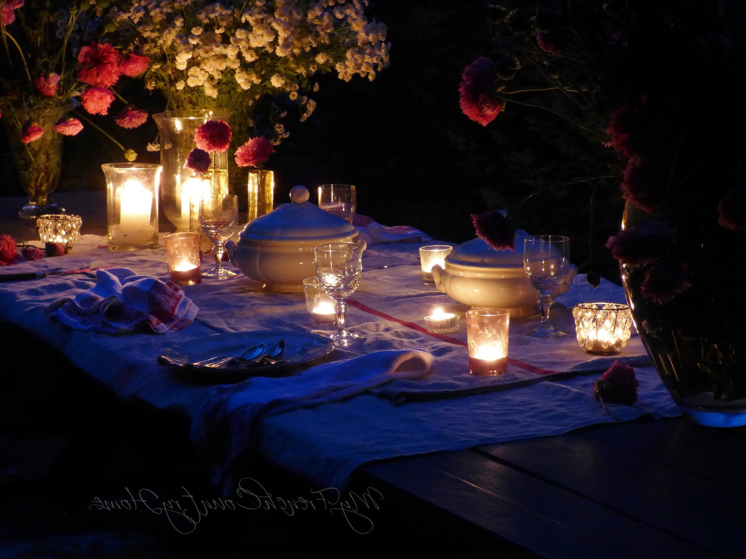 Candle Light Dinner Ideas
 Great Romantic Candlelight Dinner on Your Own Home Outdoor
