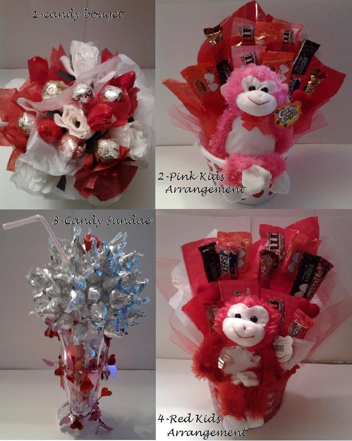 Candy Baskets For Valentines Day
 Valentines Day Candy Arrangements