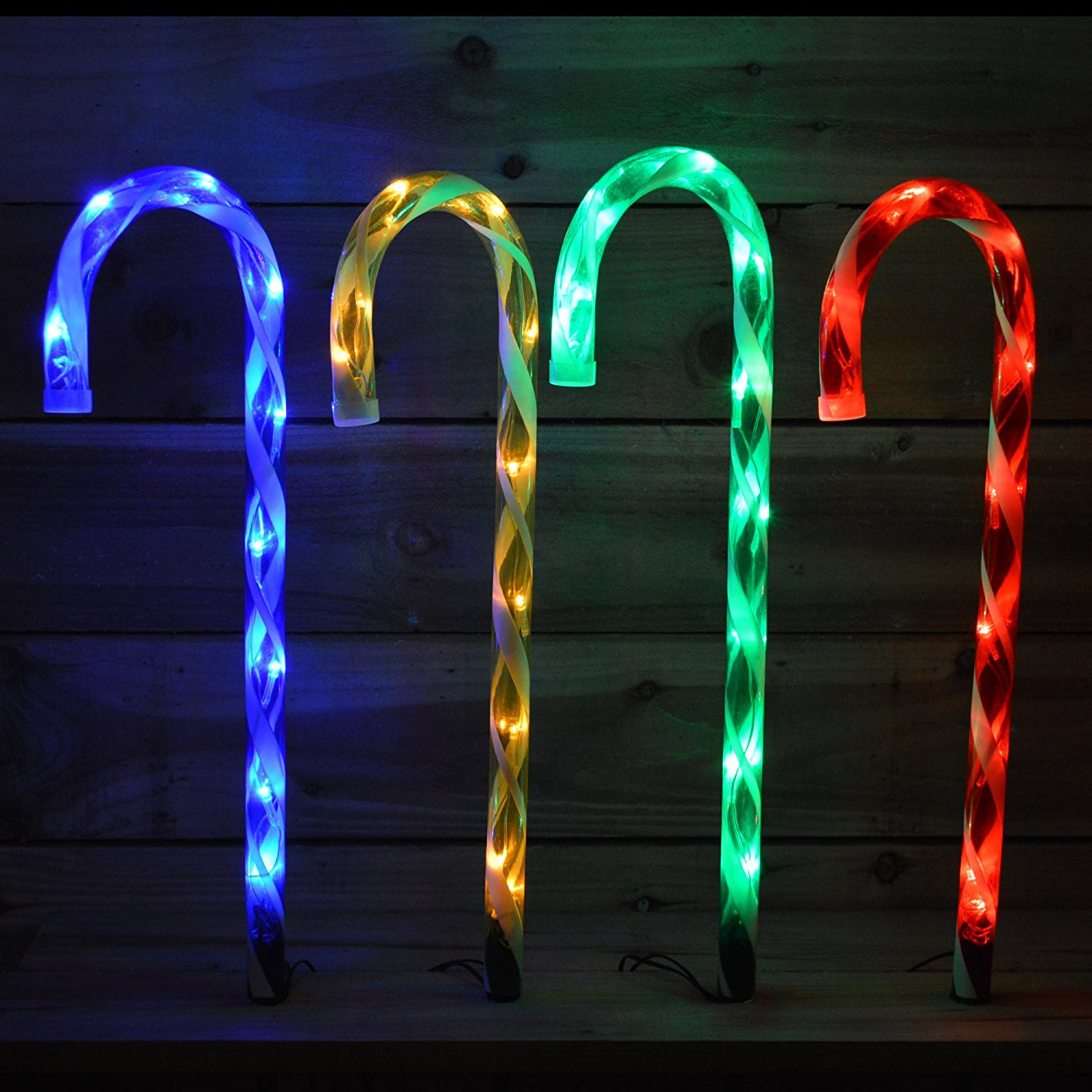 Candy Cane Christmas Lights
 Christmas Outdoor Garden Lights Pathway Set of 4 Candy