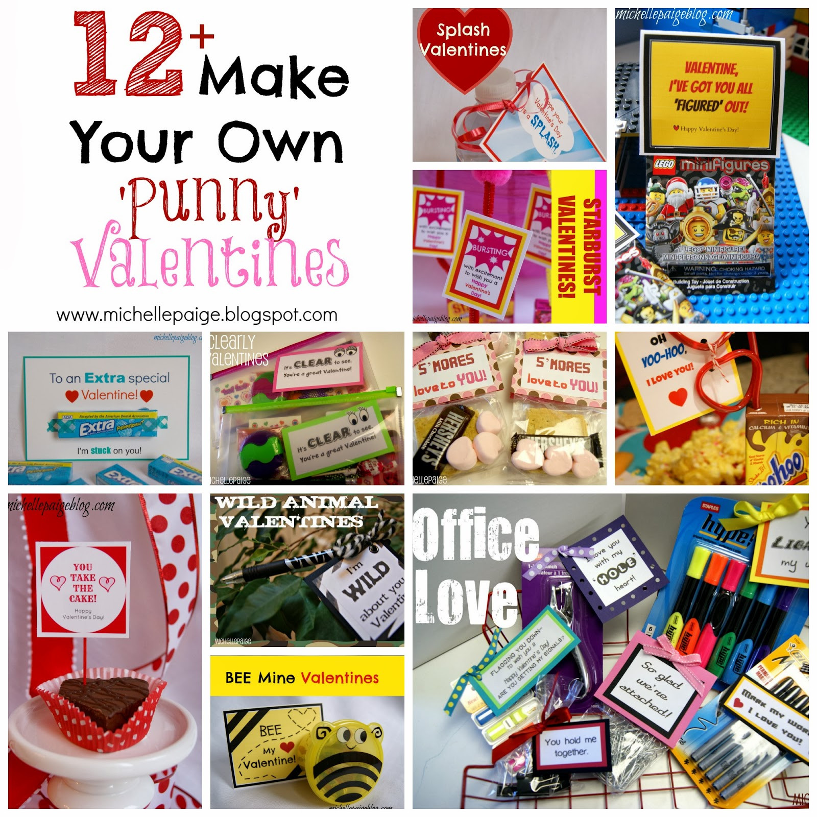 Candy Puns For Valentines Day
 michelle paige blogs Make Your Own Pun Valentines