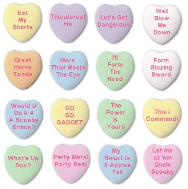 Candy Sayings For Valentines Day
 Sweet Valentine Candy Heart Sayings