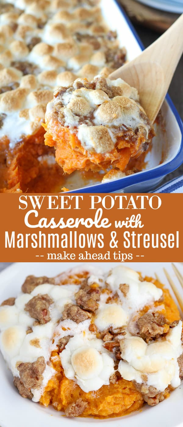 Canned Sweet Potato Casserole With Marshmallows
 Sweet Potato Casserole with Marshmallows and Streusel