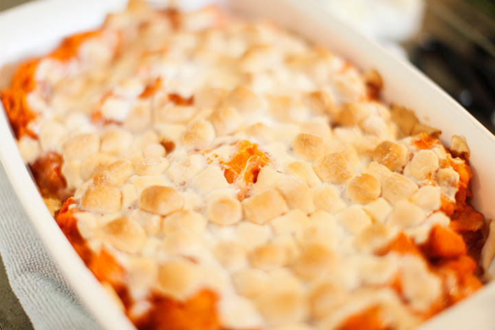 Canned Sweet Potato Casserole With Marshmallows
 Marshmallow Sweet Potato Casserole