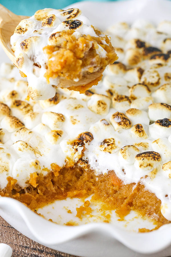 Canned Sweet Potato Casserole With Marshmallows
 Sweet Potato Casserole with Marshmallows