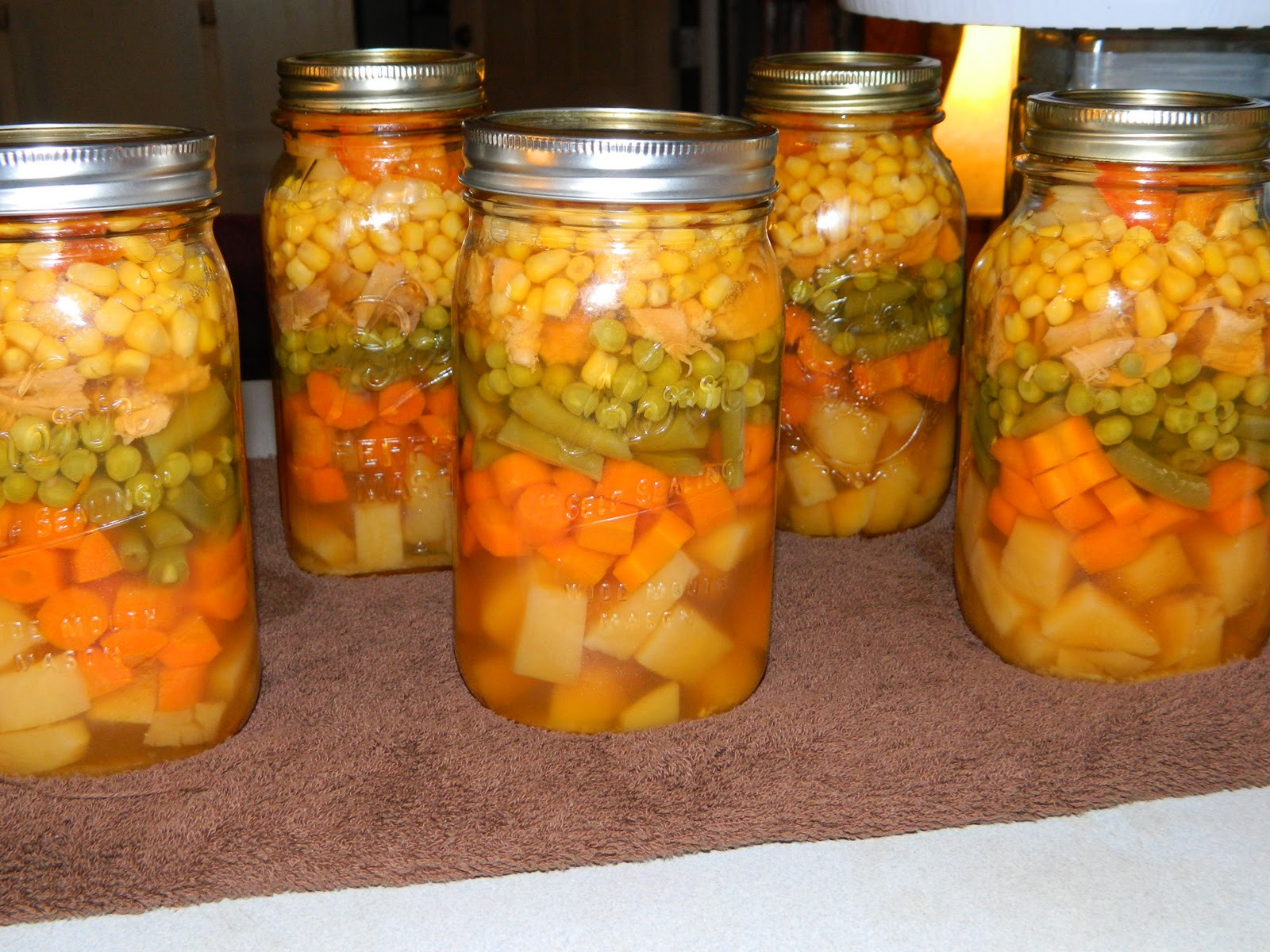 Canning Chicken Noodle Soup
 Farm Girl Tails Layered Chicken Soup
