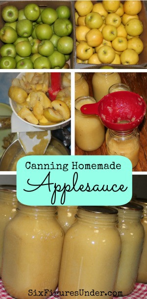 Canning Homemade Applesauce
 Canning Homemade Applesauce Six Figures Under