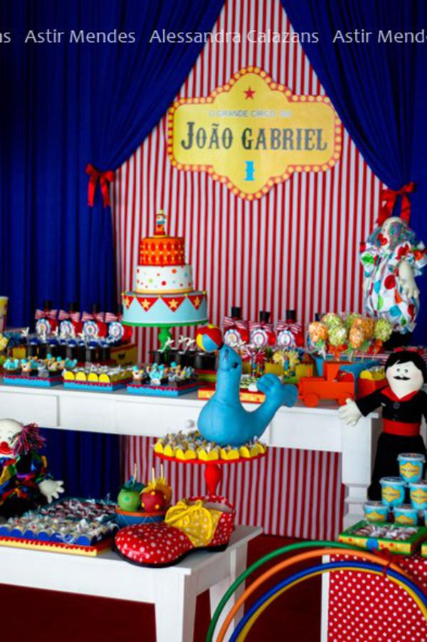 Carnival Birthday Decorations
 Kara s Party Ideas Circus Themed 1st Birthday Party