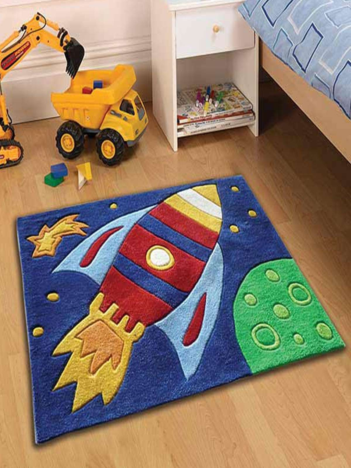 Carpet For Kids Bedroom
 Space Rocket Bedroom Rug PLAY SPACE