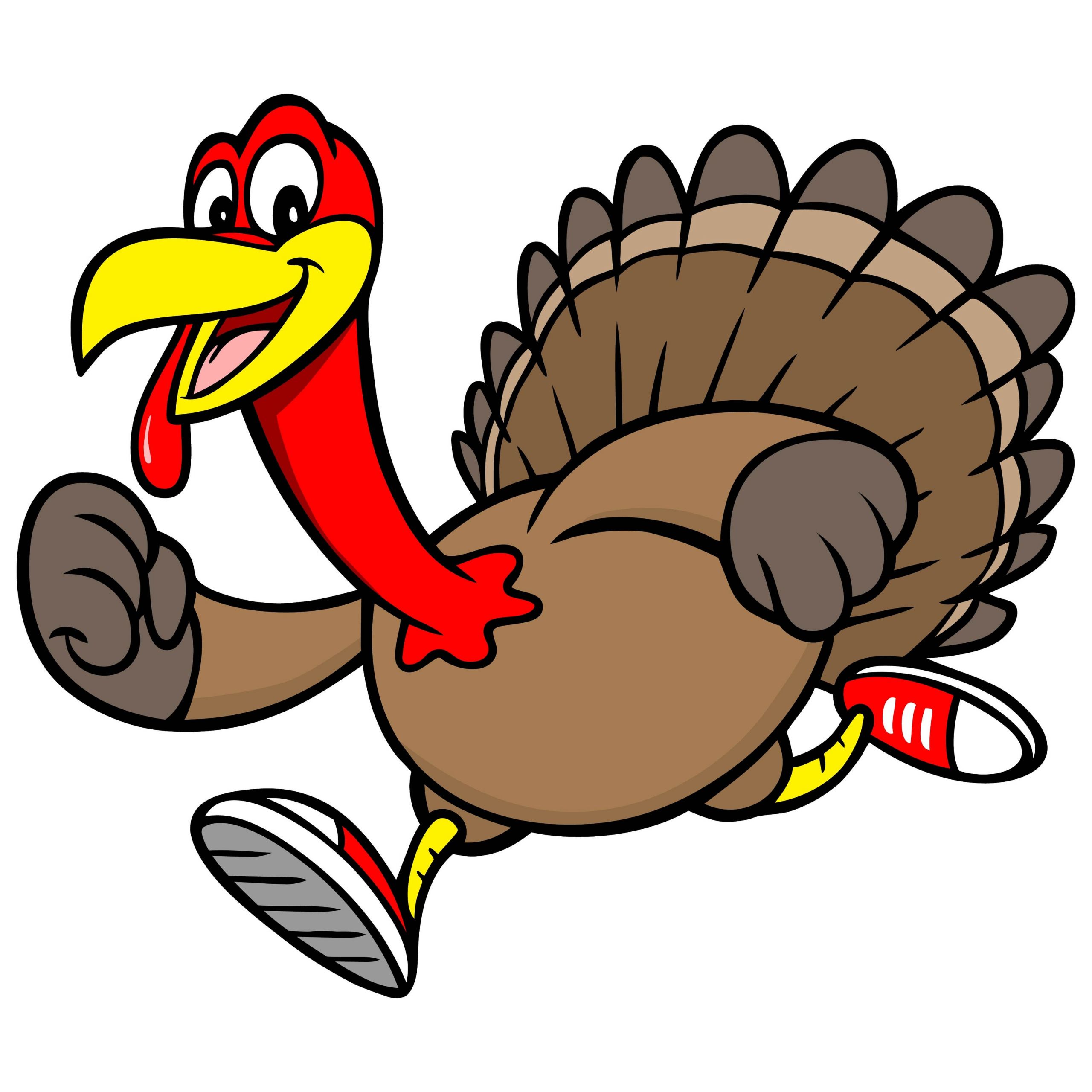 Cartoon Thanksgiving Turkey
 A vector illustration of a cartoon Turkey running