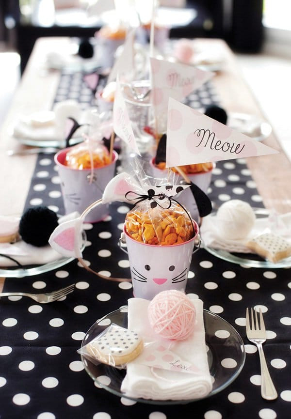 Cat Birthday Decorations
 30 Cute Cat Birthday Party Ideas Pretty My Party Party