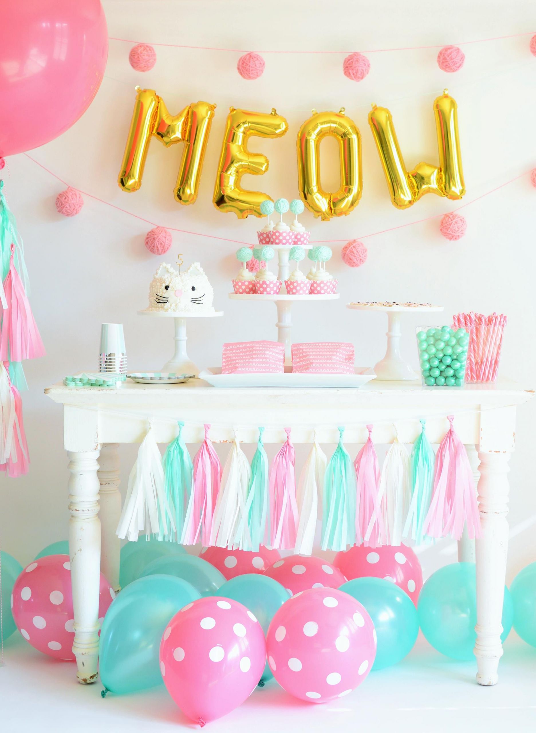 Cat Birthday Decorations
 How to Throw the Purr fect Kitten Party Project Nursery