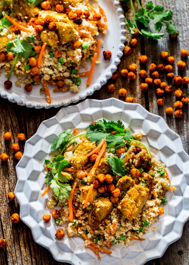 Cauliflower Rice Recipes Indian
 Indian Cauliflower Fried Rice with Chicken and Roasted