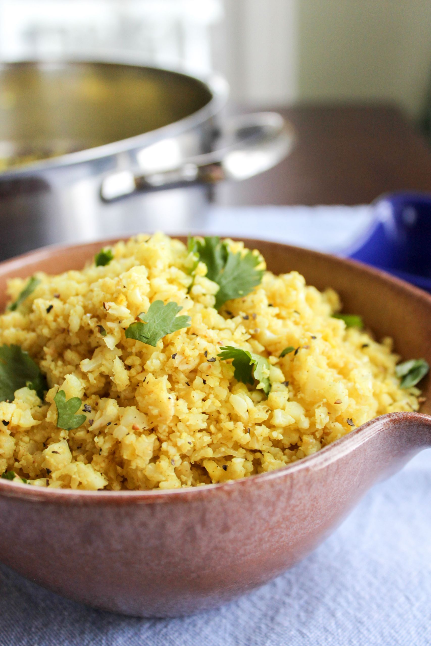 Cauliflower Rice Recipes Indian
 Indian Spiced Cauliflower "Rice"