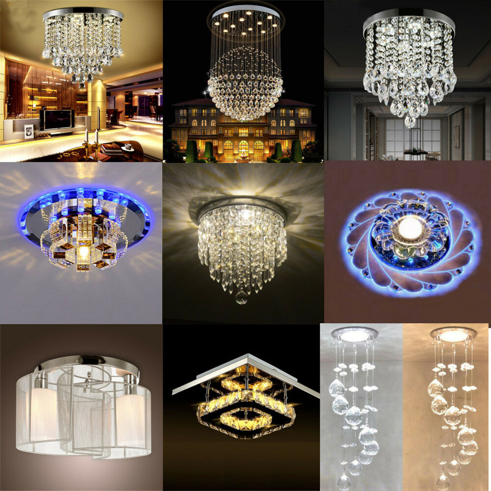 Ceiling Lamps For Living Room
 Modern Crystal Pendant Light Ceiling Lamp Chandelier