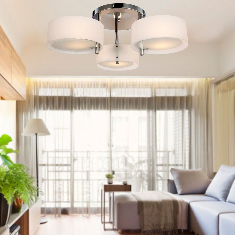 Ceiling Lamps For Living Room
 Modern Fit Hallway Bedroom Living Room Silver Crystal