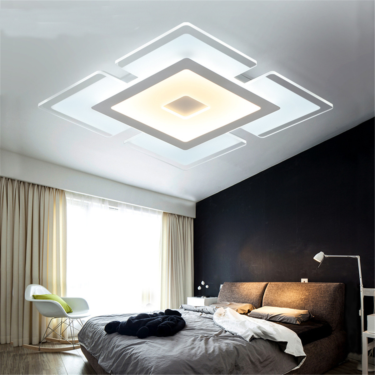 Ceiling Lamps For Living Room
 Modern Elegant Square Acrylic LED Ceiling Light Living