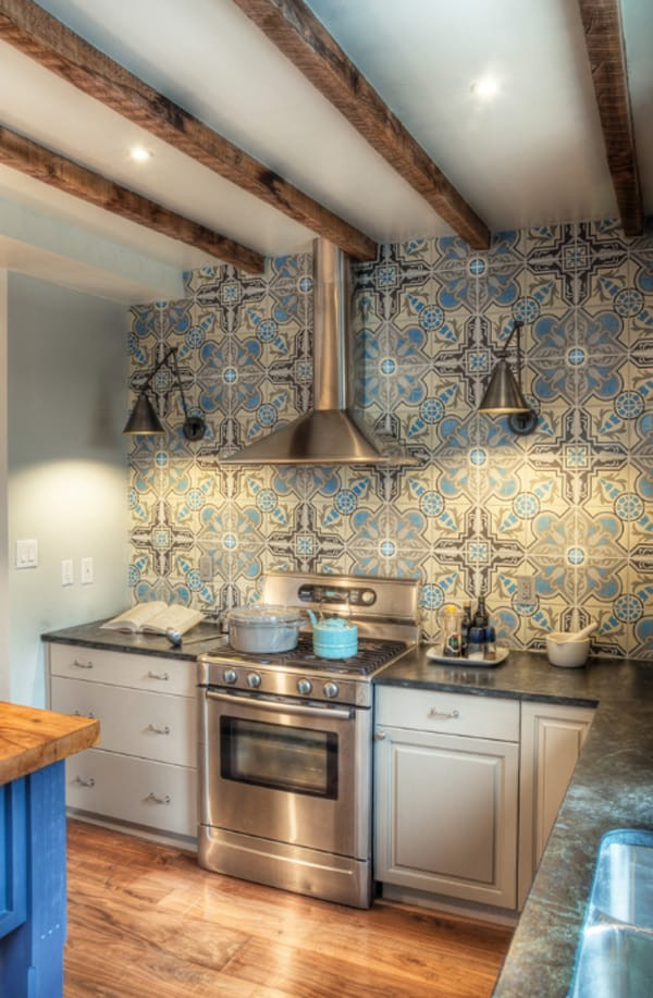 Cement Tile Kitchen Backsplash
 Create a decorative kitchen backsplash with cement tiles