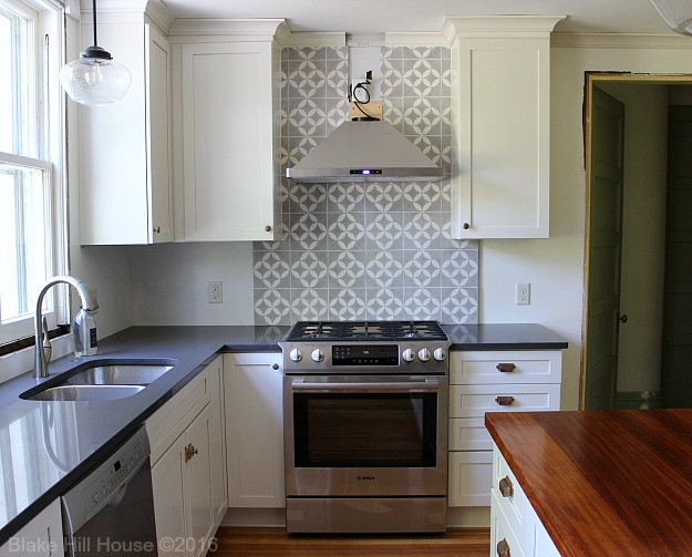 Cement Tile Kitchen Backsplash
 Cement Tile Backsplash Do it yourself Blake Hill House