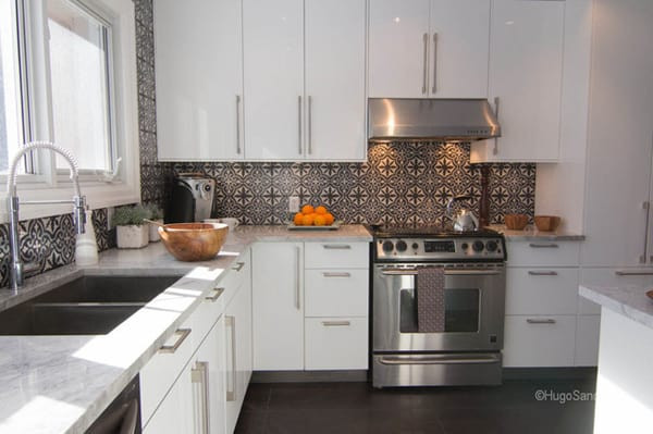 Cement Tile Kitchen Backsplash
 Create a decorative kitchen backsplash with cement tiles