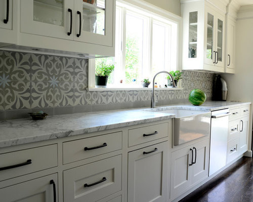 Cement Tile Kitchen Backsplash
 Kitchen Design Ideas Renovations & s with Cement
