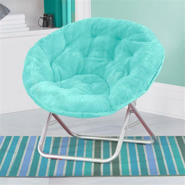 Chair For Kids Rooms
 Faux Fur Saucer Chair Dorm Folding Kids Seat Room