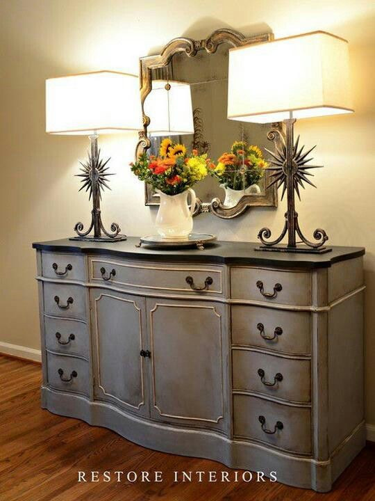 Chalk Painted Bedroom Furniture
 222 best images about Furniture Redos on Pinterest