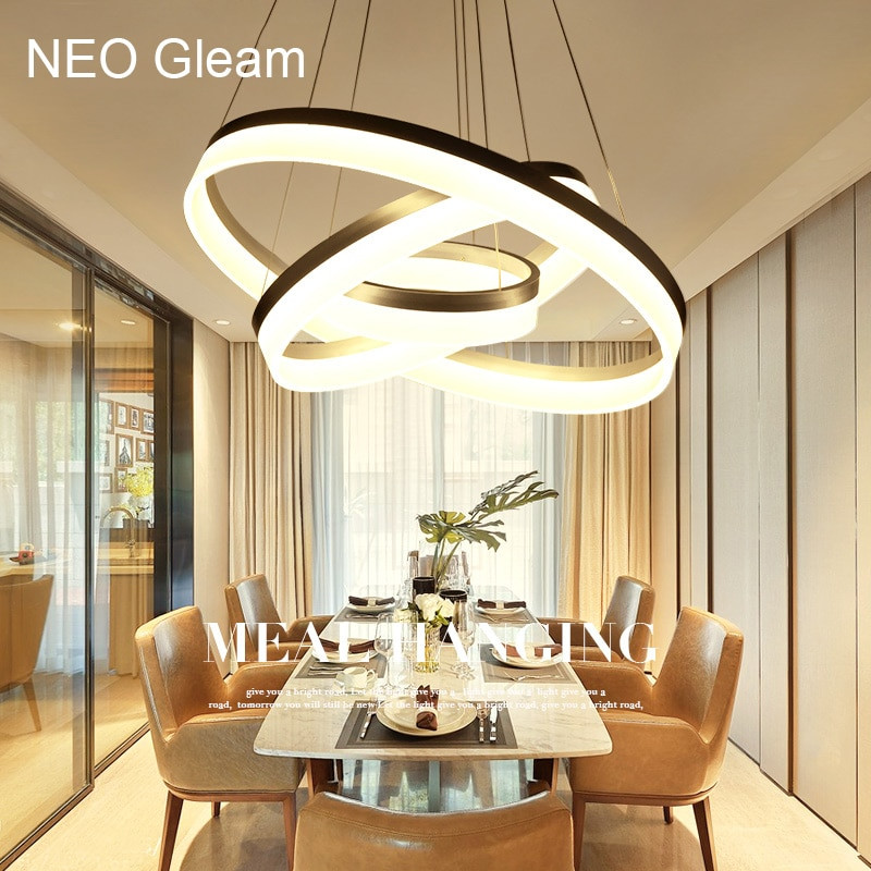 Chandelier Lights For Living Room
 Luxury Modern chandelier LED circle ring chandelier light