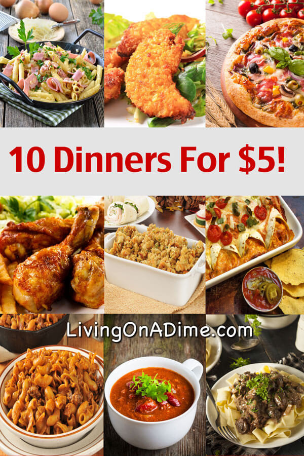 Cheap And Easy Dinner Ideas
 10 Dinners For $5 Cheap Dinner Recipes And Ideas