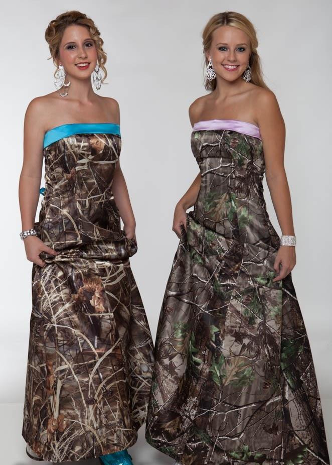 Cheap Camo Wedding Dresses
 Cheap Camo Bridesmaids Dresses Long Strapless Sheath Floor