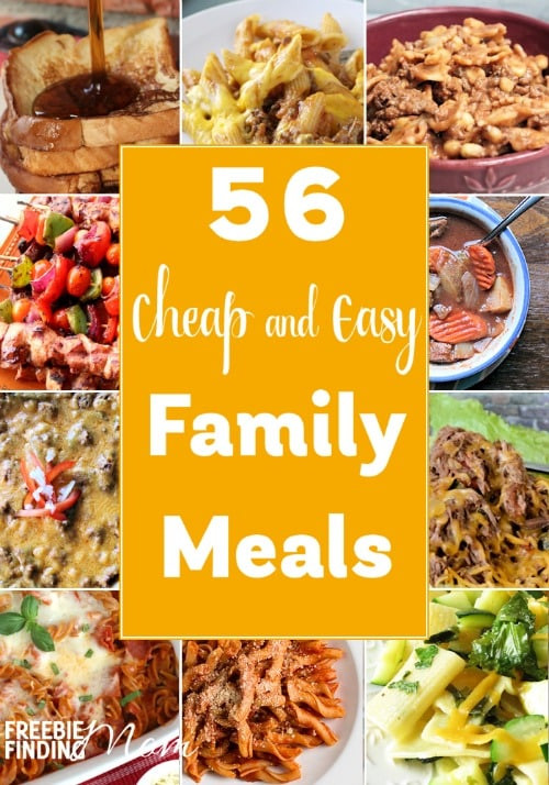 Cheap Dinner Ideas For Family
 56 Cheap and Easy Family Meals