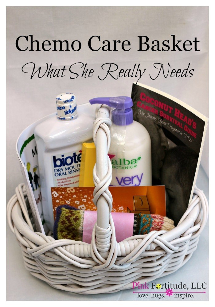 Chemo Gift Basket Ideas
 Chemo Care Basket What She Really Needs Pink Fortitude