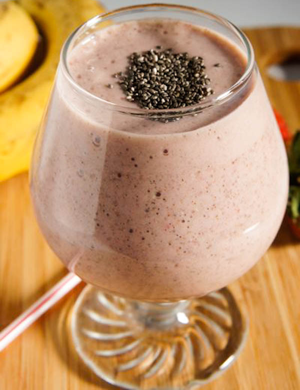Chia Seeds Smoothies Recipes
 Banana Strawberry Smoothie With Chia Seeds citronlimette