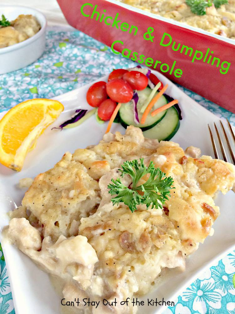 Chicken And Dumplings Casserole
 Chicken and Dumpling Casserole Can t Stay Out of the Kitchen