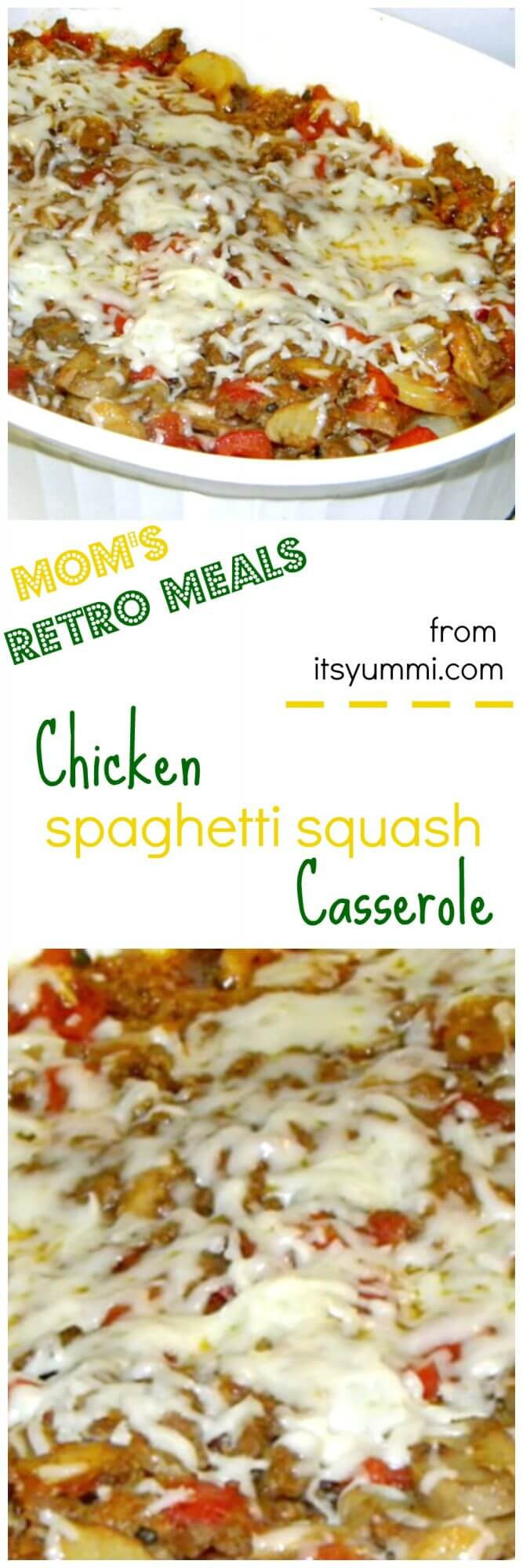 Chicken And Squash Casserole
 Chicken Spaghetti Squash Casserole Retro Meals It s Yummi