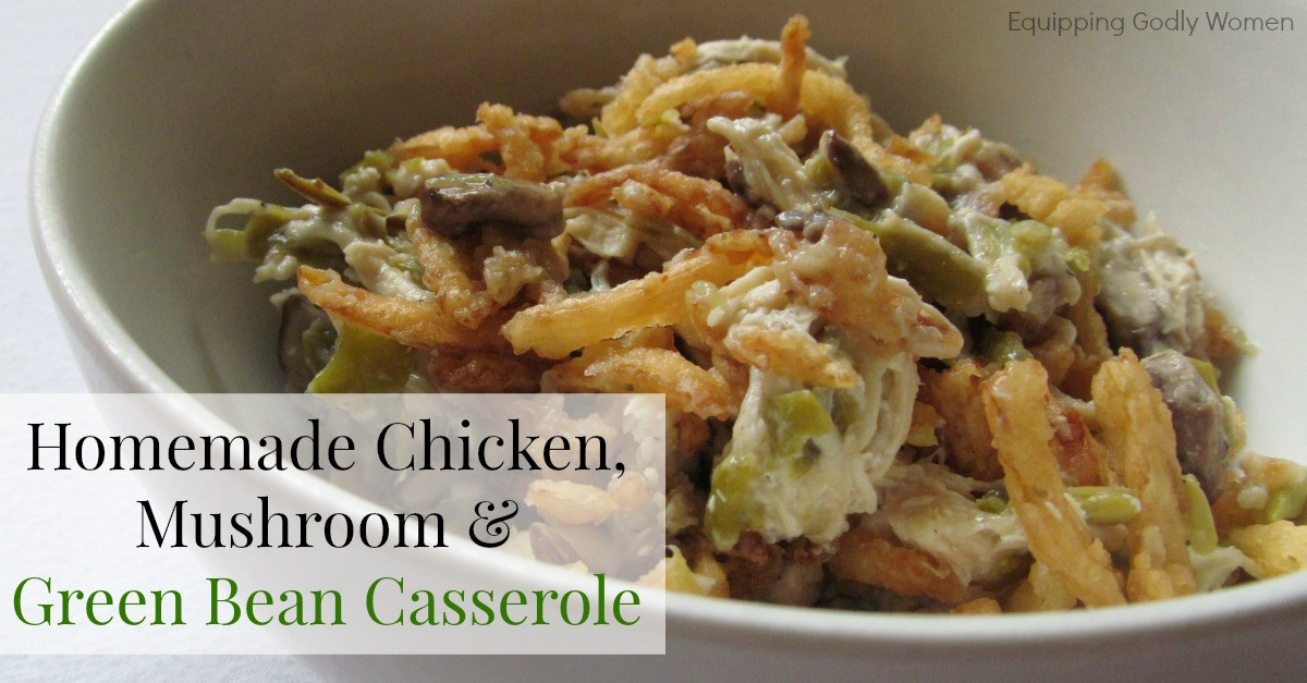 Chicken Green Bean Potato Casserole
 Chicken Mushroom and Green Bean Casserole Recipe