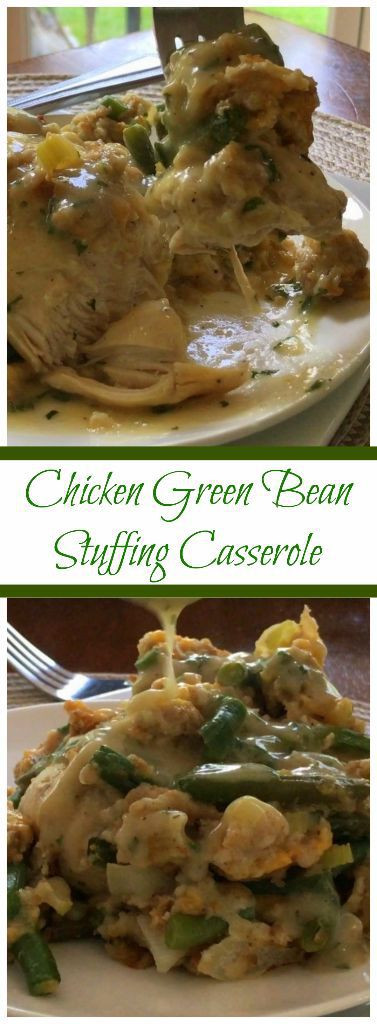 Chicken Green Bean Stuffing Casserole
 Chicken Green Bean Stuffing Casserole